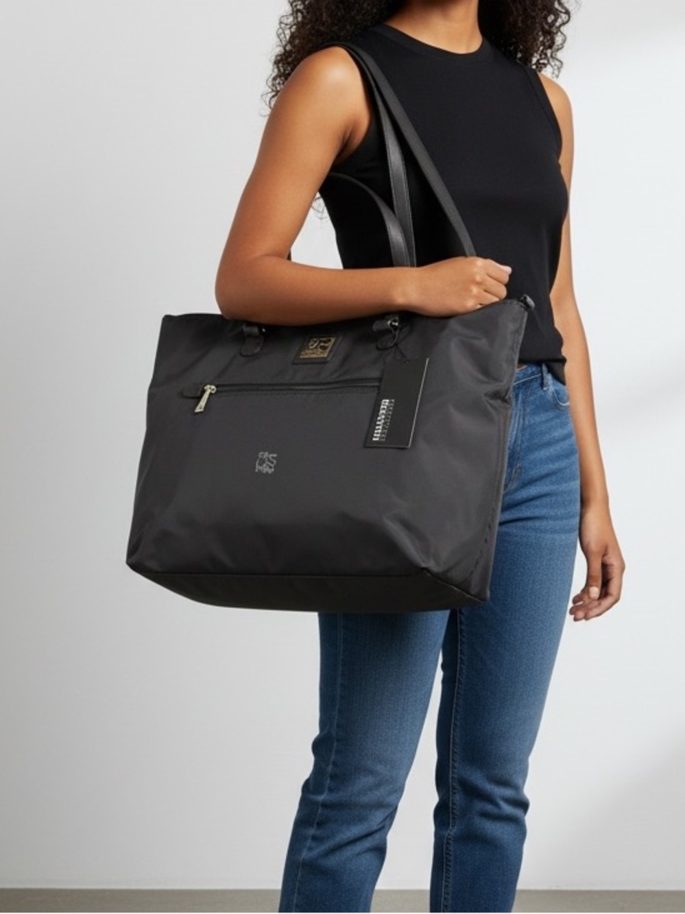 Kenneth Cole Reaction Black Tote Bag - Lightweight Everyday Carry